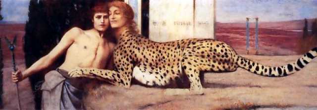 The Caress, Khnopff's most famous painting
